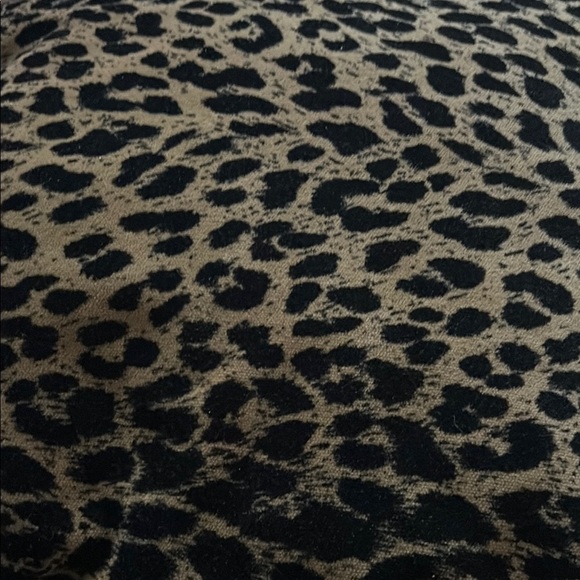 Black and Tan Leopard Print Decorative Pillow - Picture 4 of 5